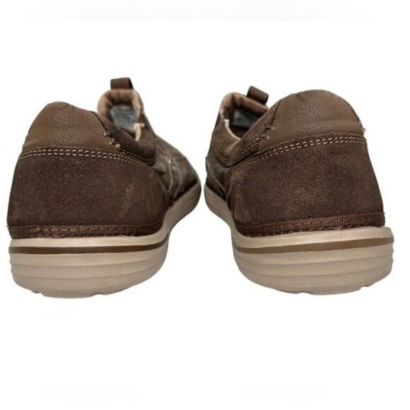 Skechers Men SZ 10 Milford 64356 Brown RelaxFit Memory Foam Loafer Comfort Shoes - Picture 4 of 7